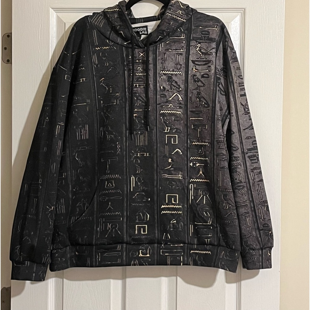 Hoodie Lab, Egyptian pattern Hoodie size 2XL